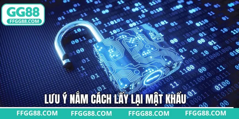 Lưu ý sau khi đặt password truy cập nhà cái